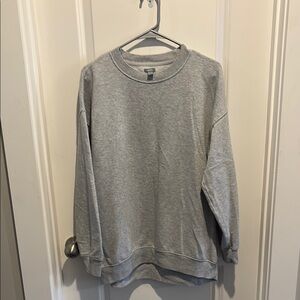 Aerie Gray Crewneck Sweater Casual Knit